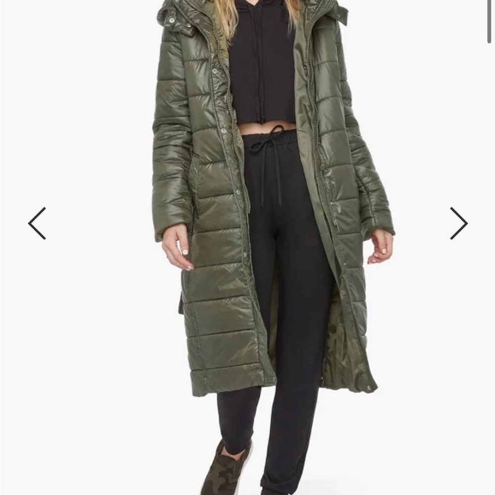 Olive Green Puffer Coat